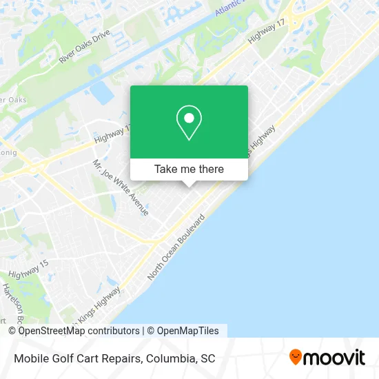 Mobile Golf Cart Repairs map