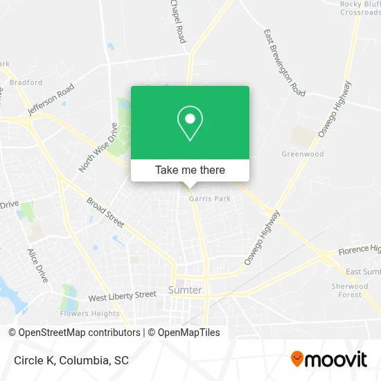 Circle K map