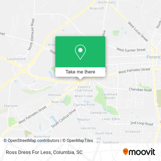 Ross Dress For Less map