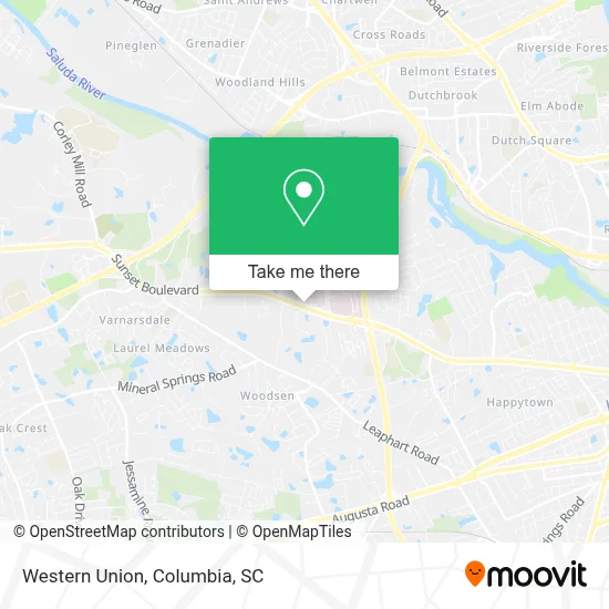 Western Union map