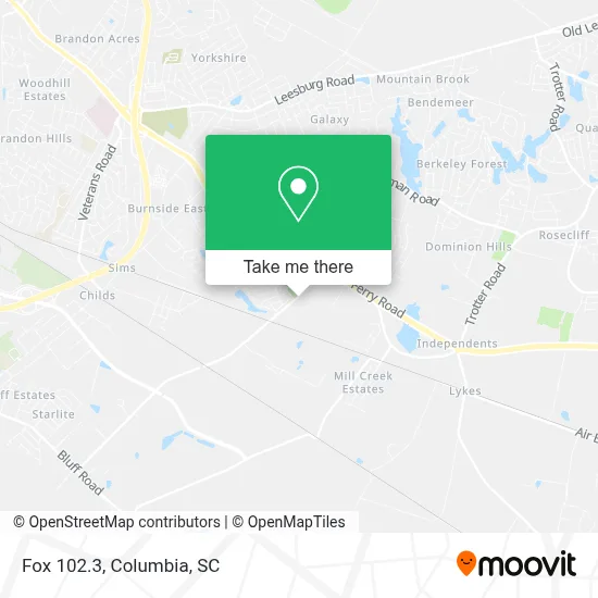 Fox 102.3 map