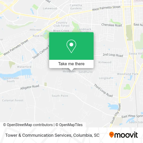 Tower & Communication Services map