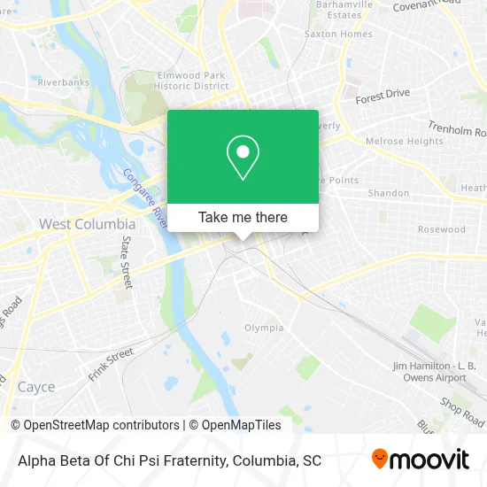 Alpha Beta Of Chi Psi Fraternity map