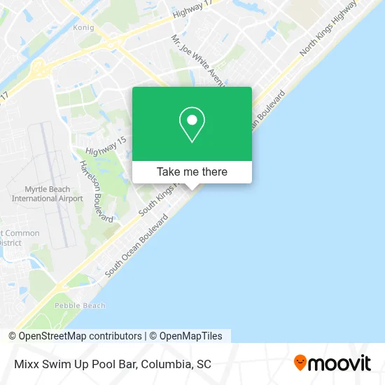 Mixx Swim Up Pool Bar map