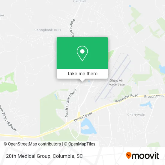 20th Medical Group map