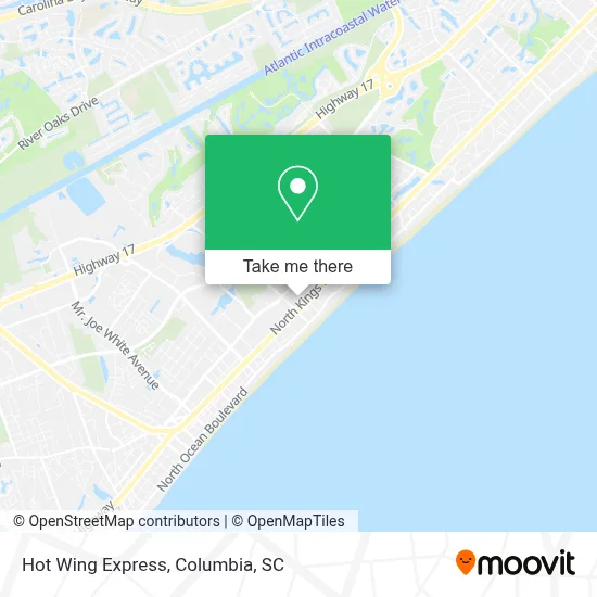 Hot Wing Express map