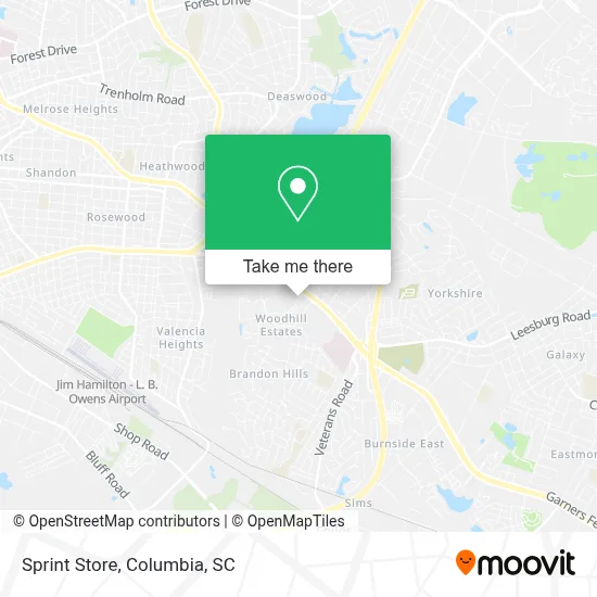 Sprint Store map