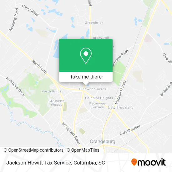 Jackson Hewitt Tax Service map