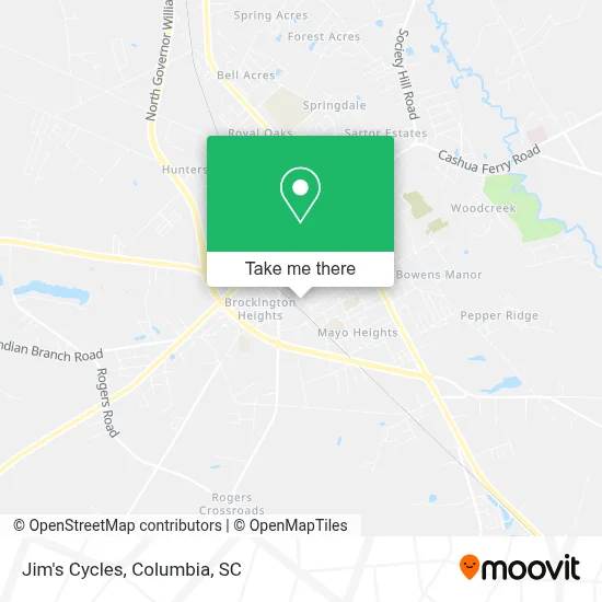 Jim's Cycles map