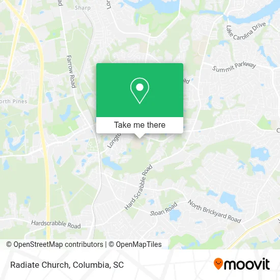 Radiate Church map