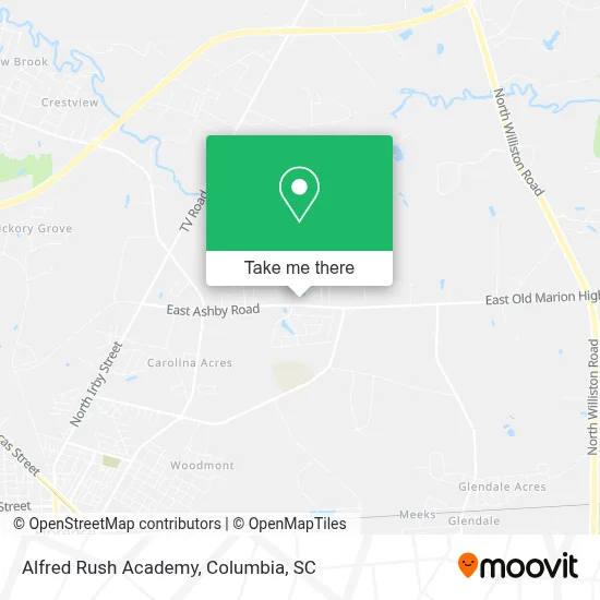 Alfred Rush Academy map