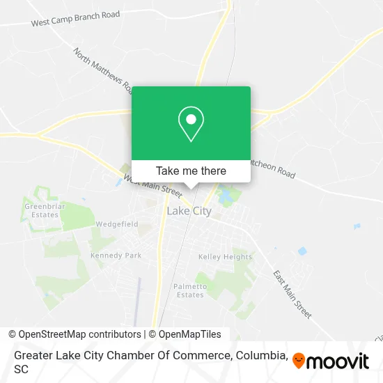 Greater Lake City Chamber Of Commerce map