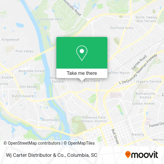 Wj Carter Distributor & Co. map