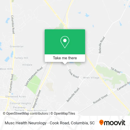 Musc Health Neurology - Cook Road map