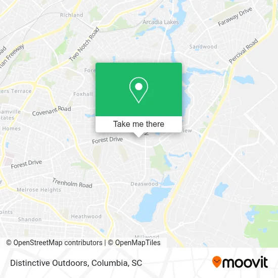 Distinctive Outdoors map
