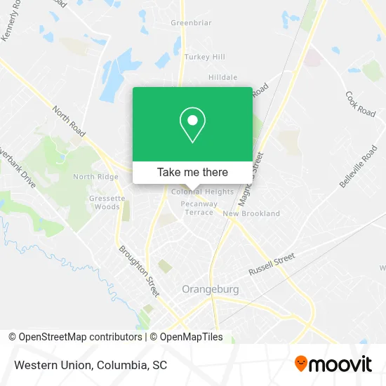 Western Union map
