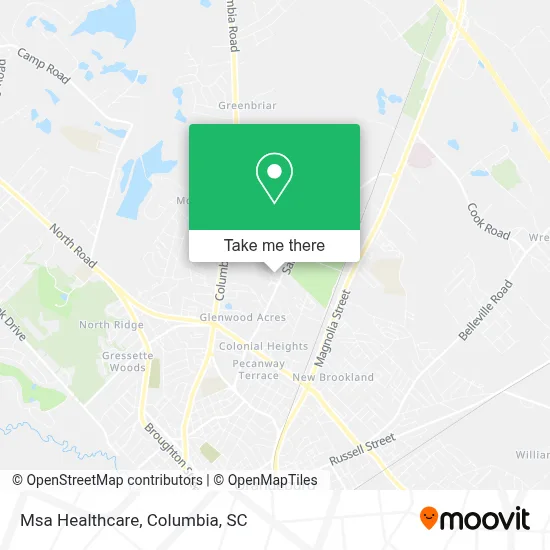 Msa Healthcare map
