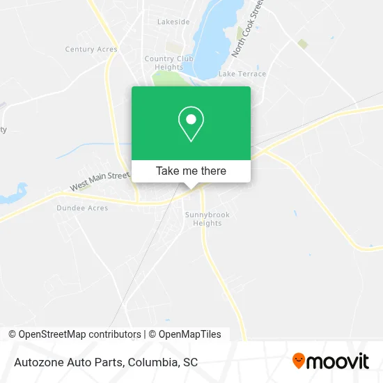 Autozone Auto Parts map