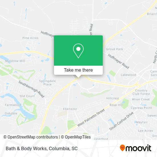 Bath & Body Works map