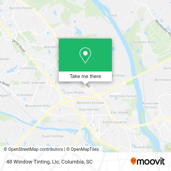 48 Window Tinting, Llc map