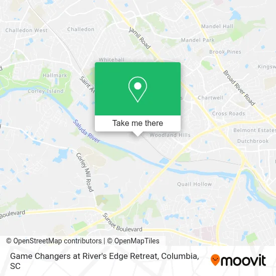 Game Changers at River's Edge Retreat map