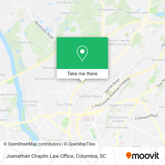 Joenathan Chaplin Law Office map