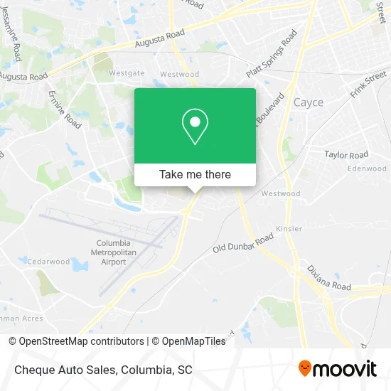 Cheque Auto Sales map