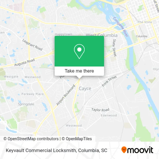 Keyvault Commercial Locksmith map