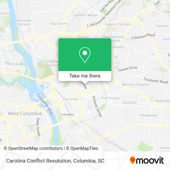 Carolina Conflict Resolution map