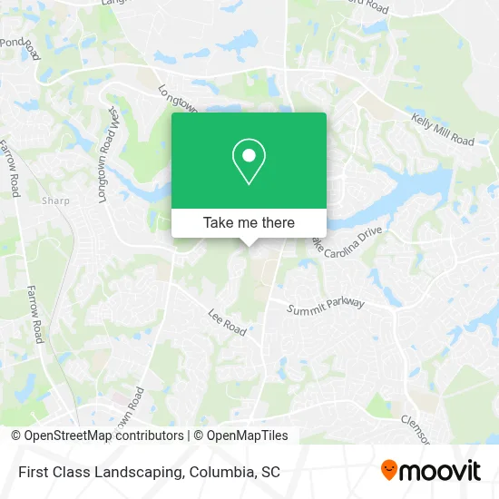 First Class Landscaping map