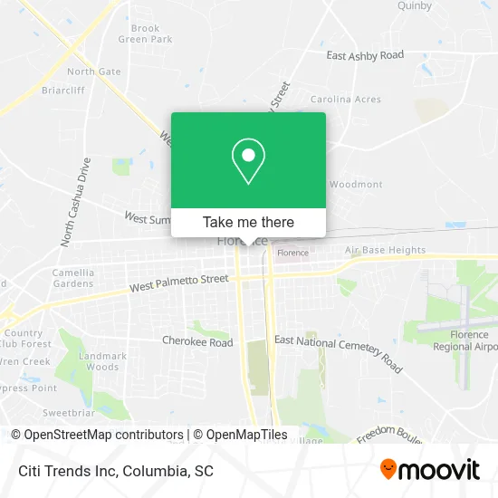 Citi Trends Inc map