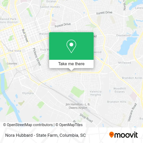 Nora Hubbard - State Farm map