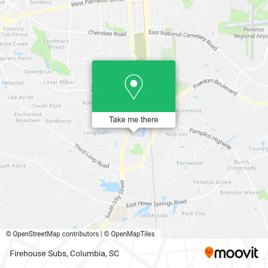 Firehouse Subs map