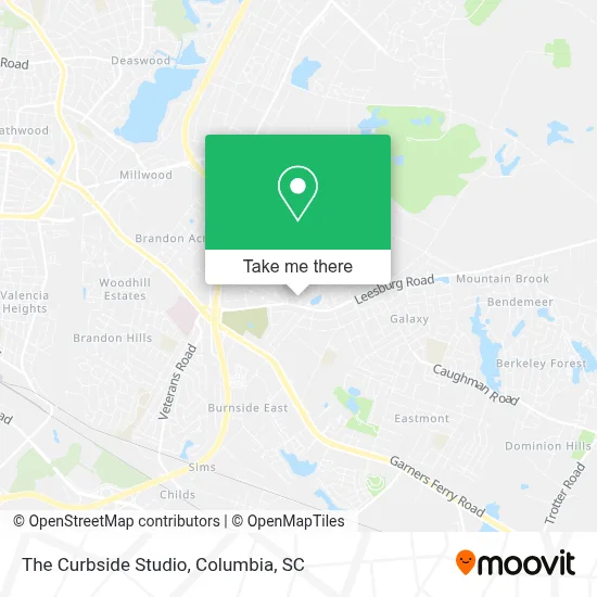 The Curbside Studio map