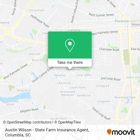 Austin Wilson - State Farm Insurance Agent map