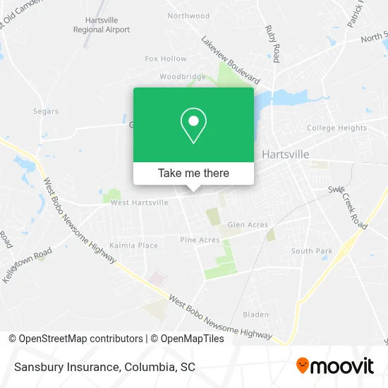 Sansbury Insurance map