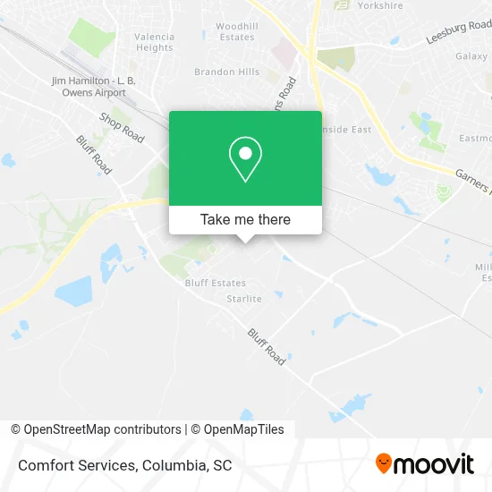 Comfort Services map
