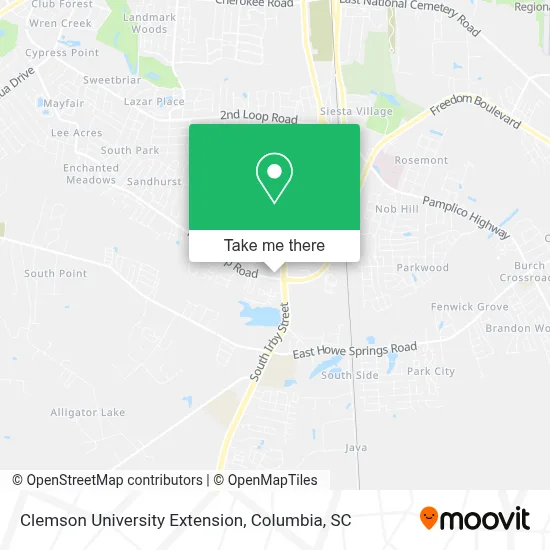 Clemson University Extension map