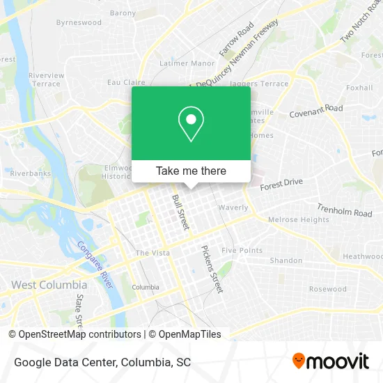 Google Data Center map