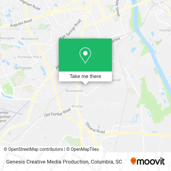 Genesis Creative Media Production map