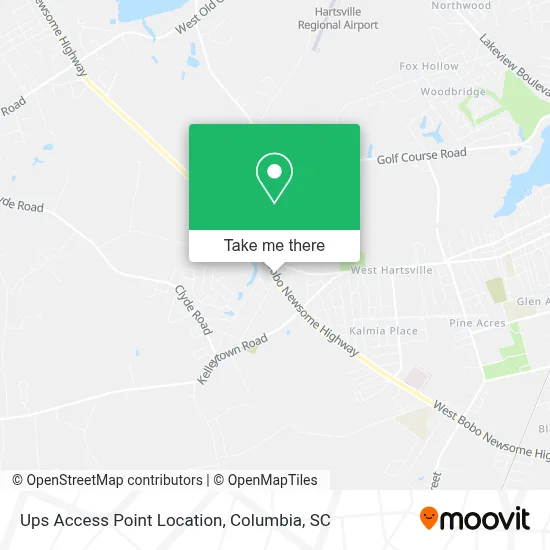 Ups Access Point Location map