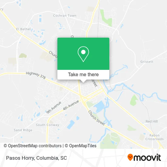 Pasos Horry map
