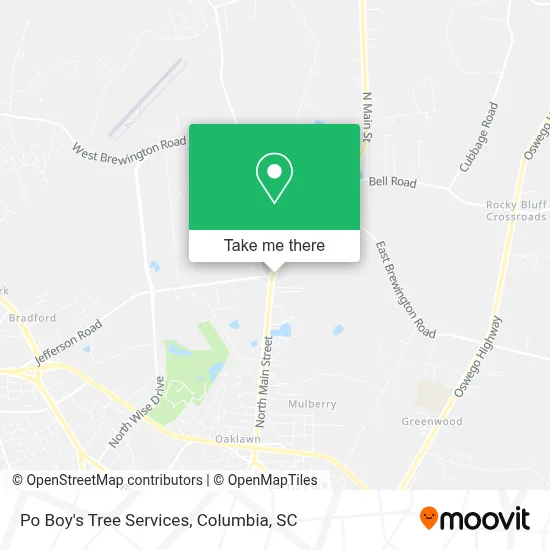 Po Boy's Tree Services map