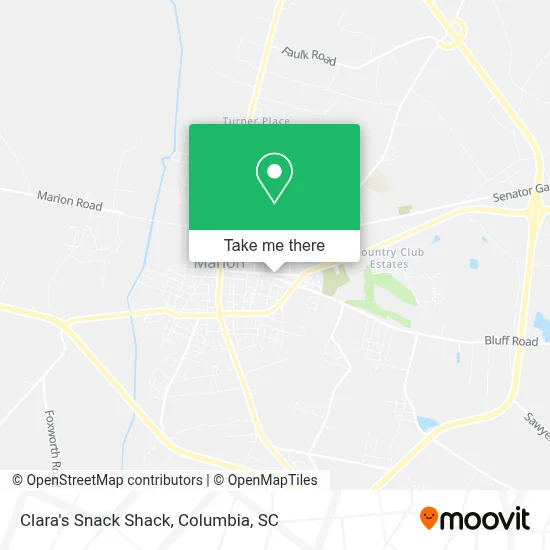Clara's Snack Shack map