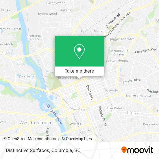 Distinctive Surfaces map