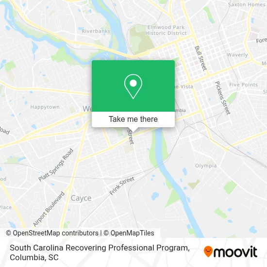 South Carolina Recovering Professional Program map