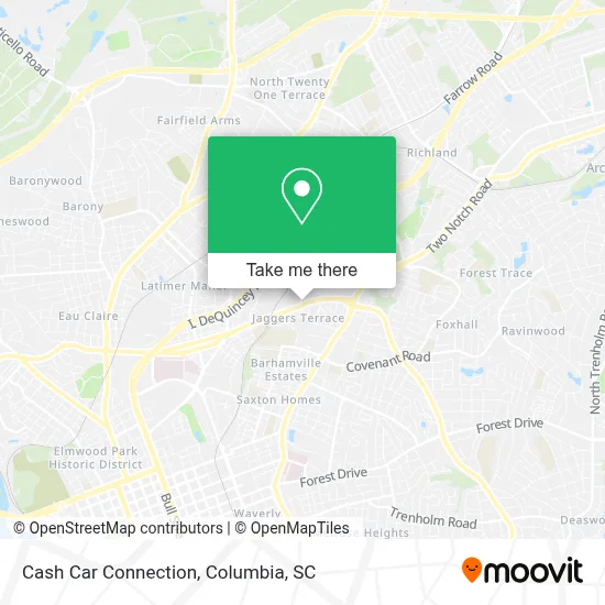 Cash Car Connection map