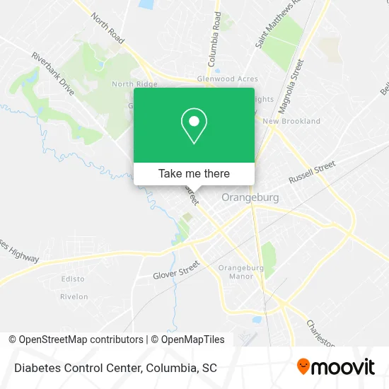 Diabetes Control Center map