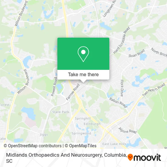 Midlands Orthopaedics And Neurosurgery map