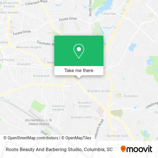 Roots Beauty And Barbering Studio map